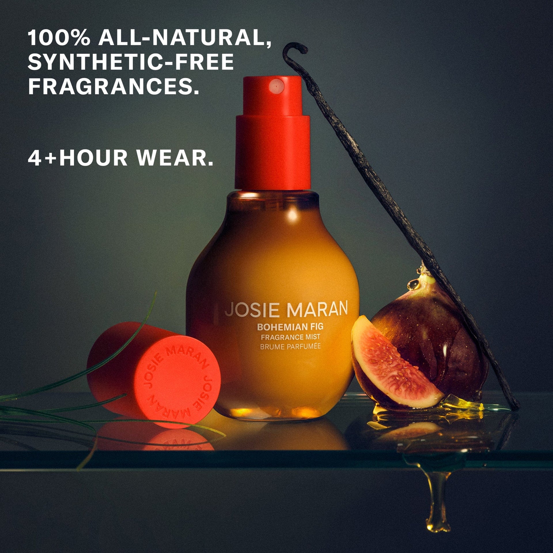 100% All-Natural, Synthetic-Free Fragrances. 4+ Hour Wear