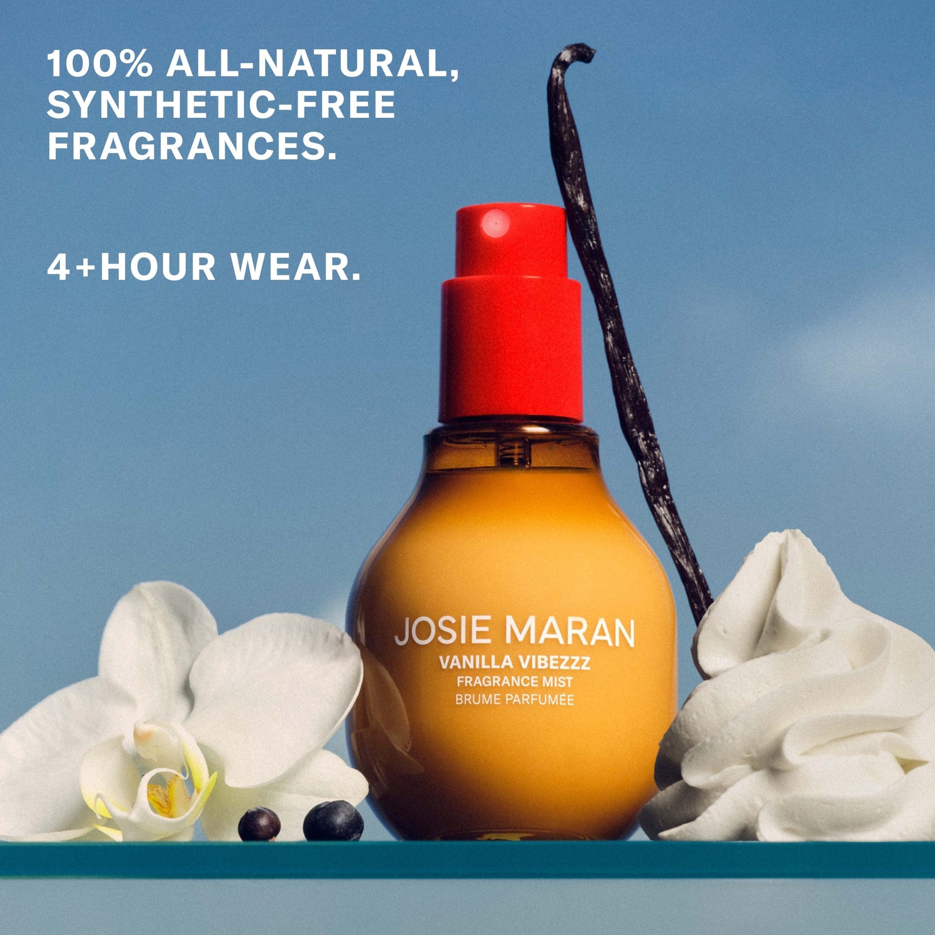 100% All-Natural, Synthetic-Free Fragrances. 4+ Hour Wear.