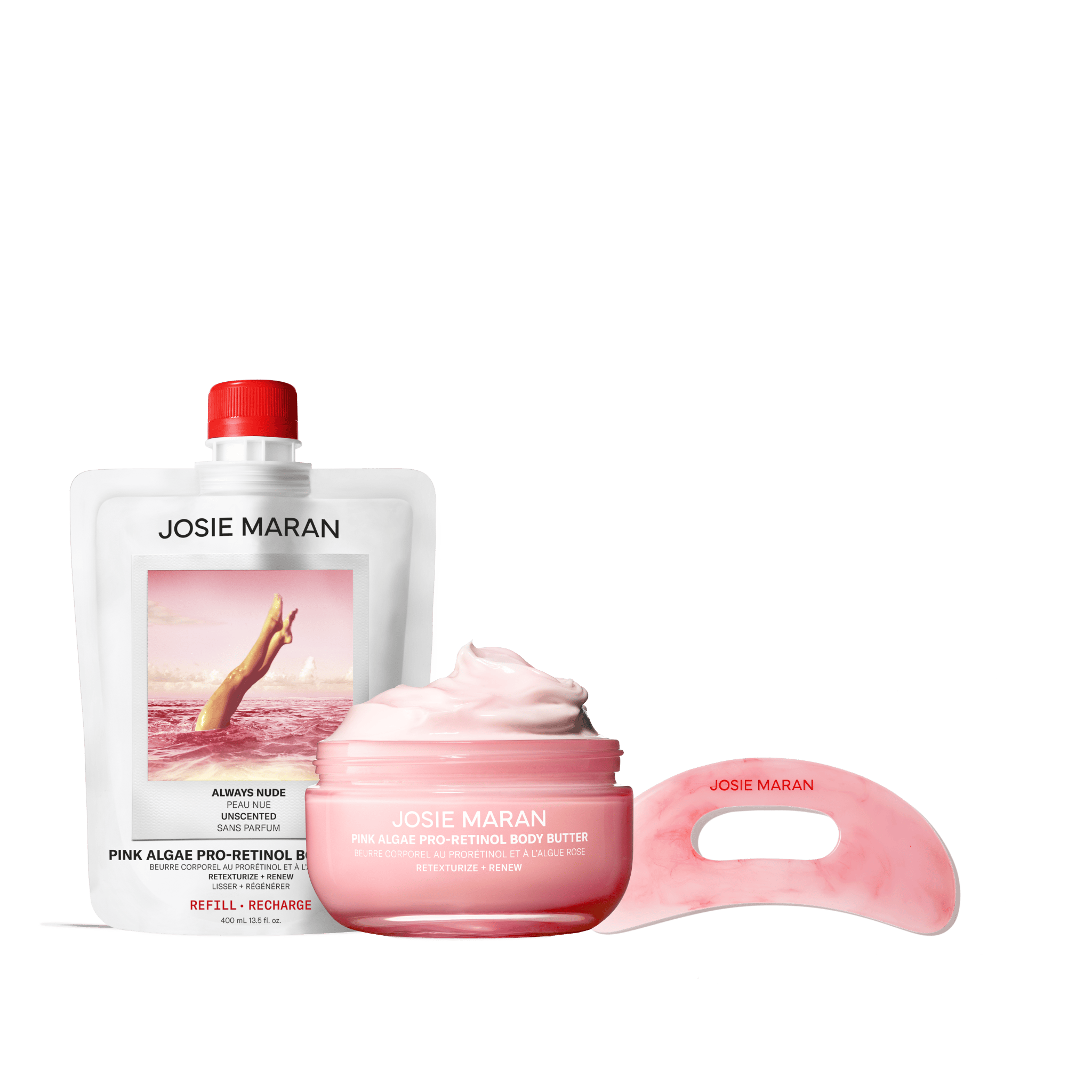 Pink Algae Smooth & Sculpt Trio – JOSIE MARAN