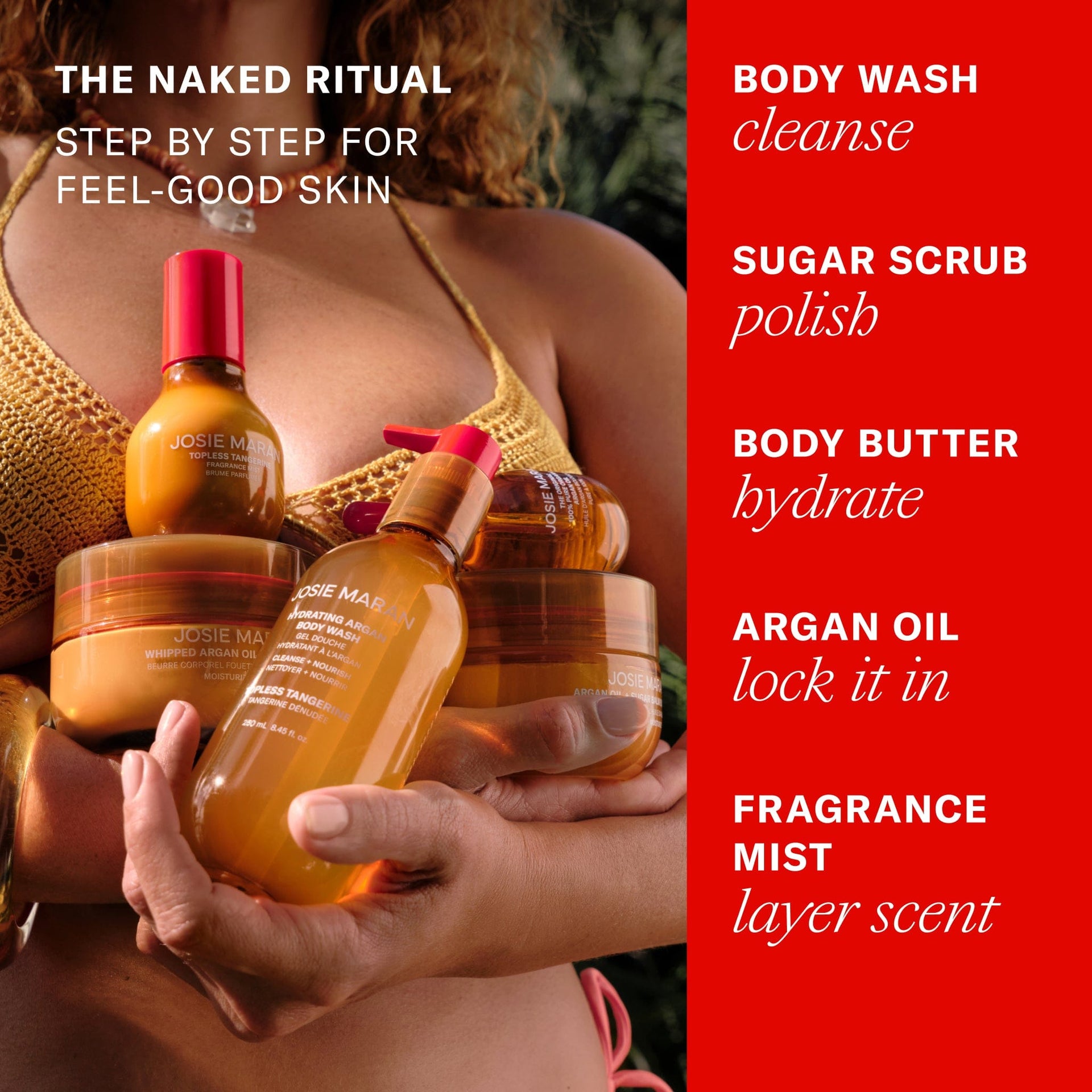 The Naked Ritual. Step by step for feel-good skin. 
