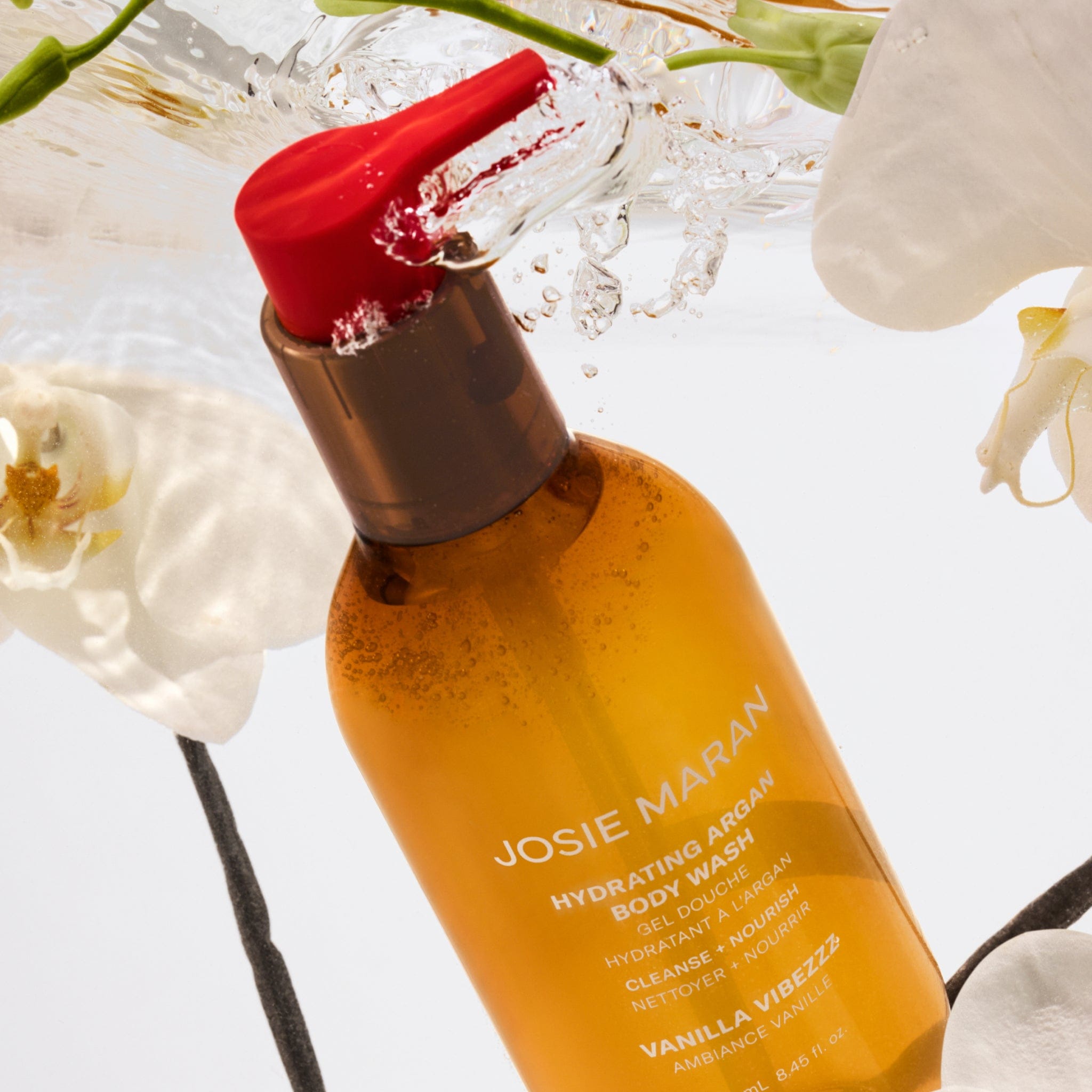 Travel-Size Hydrating Argan Body Wash - Vanilla Vibezzz - JOSIE MARAN