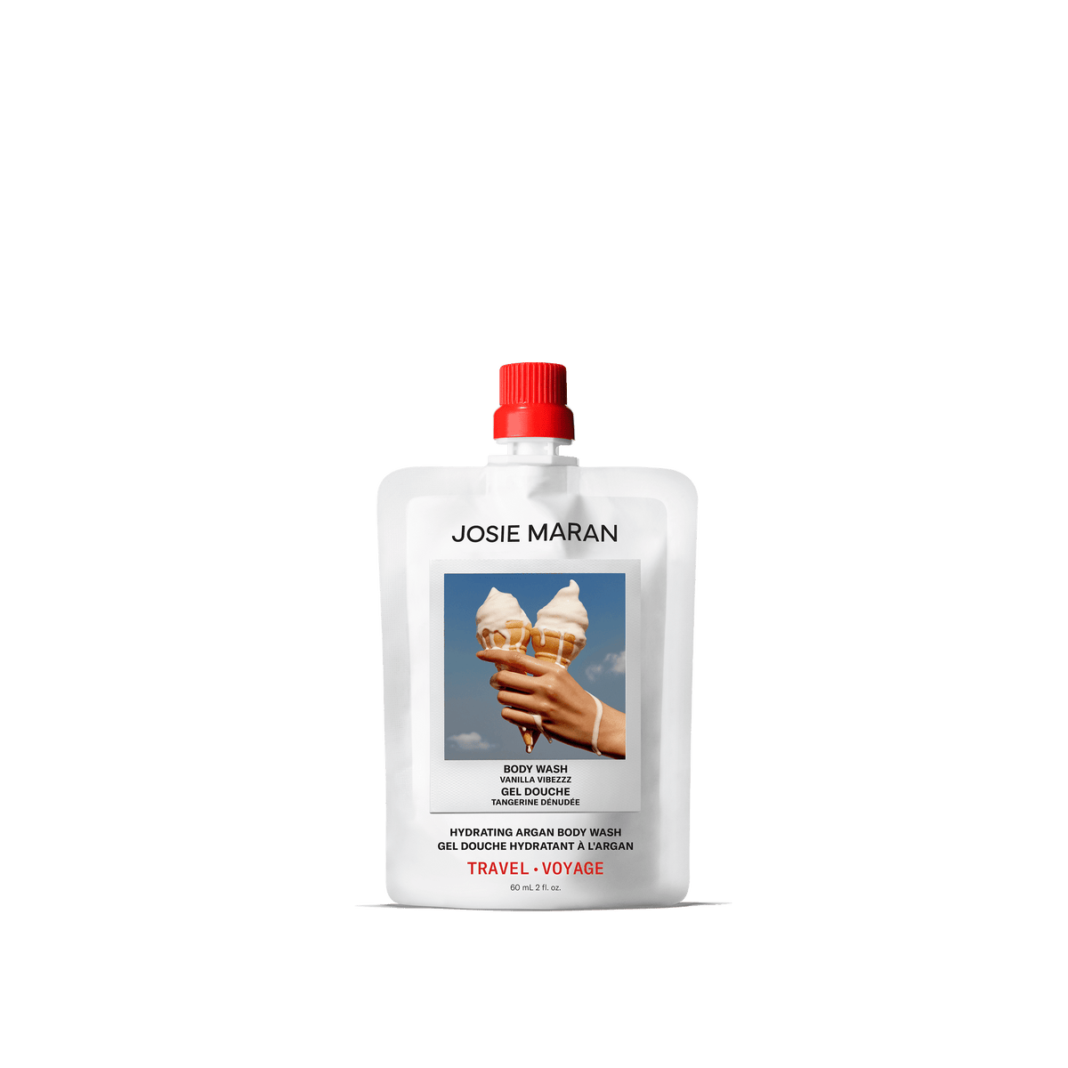 Travel-Size Hydrating Argan Body Wash - Vanilla Vibezzz - JOSIE MARAN