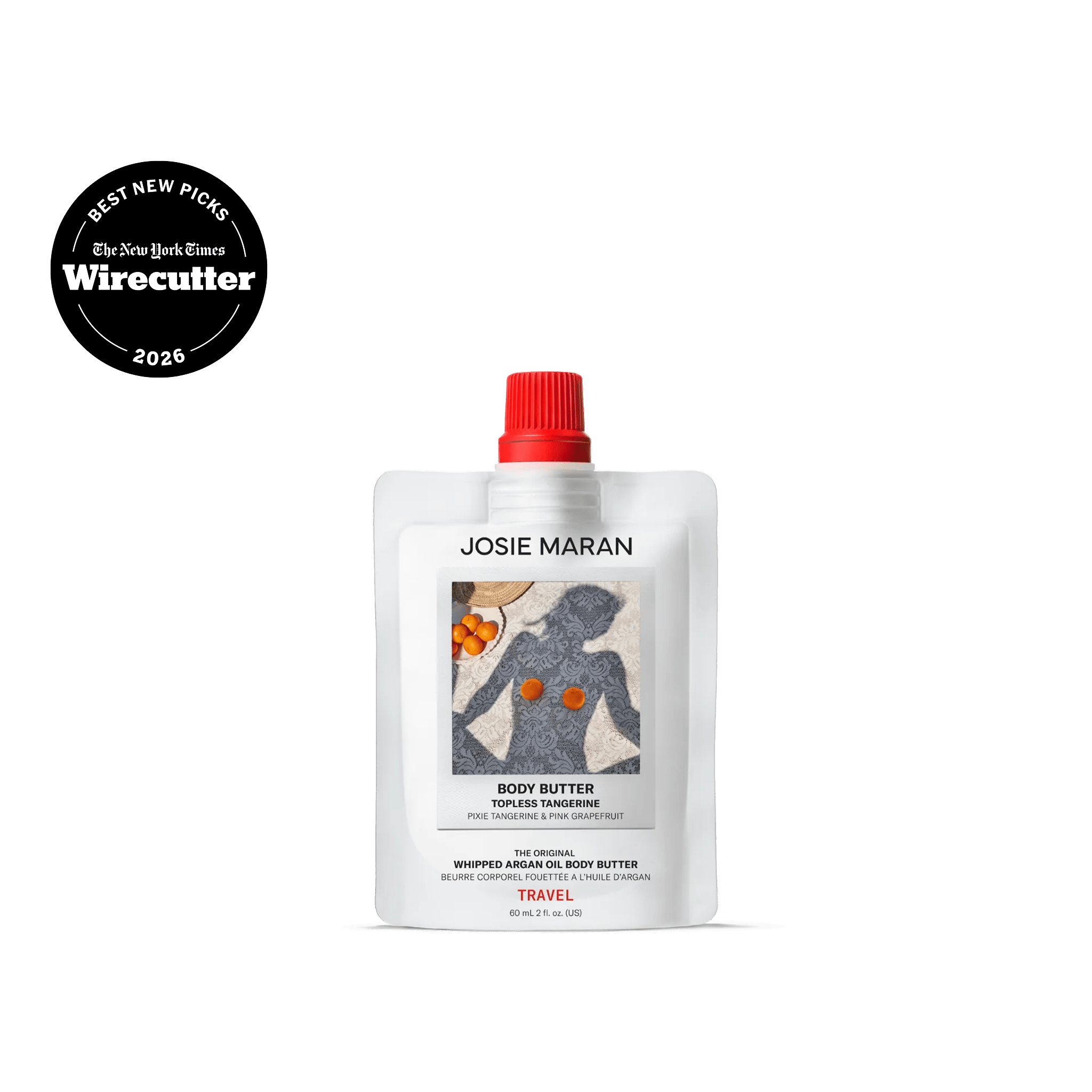Whipped Argan Oil Body Butter Travel - Topless Tangerine