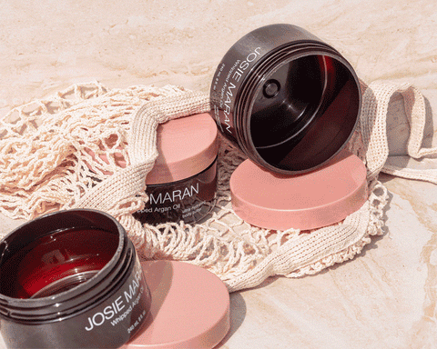 Animated Josie Maran Stacked Product Containers