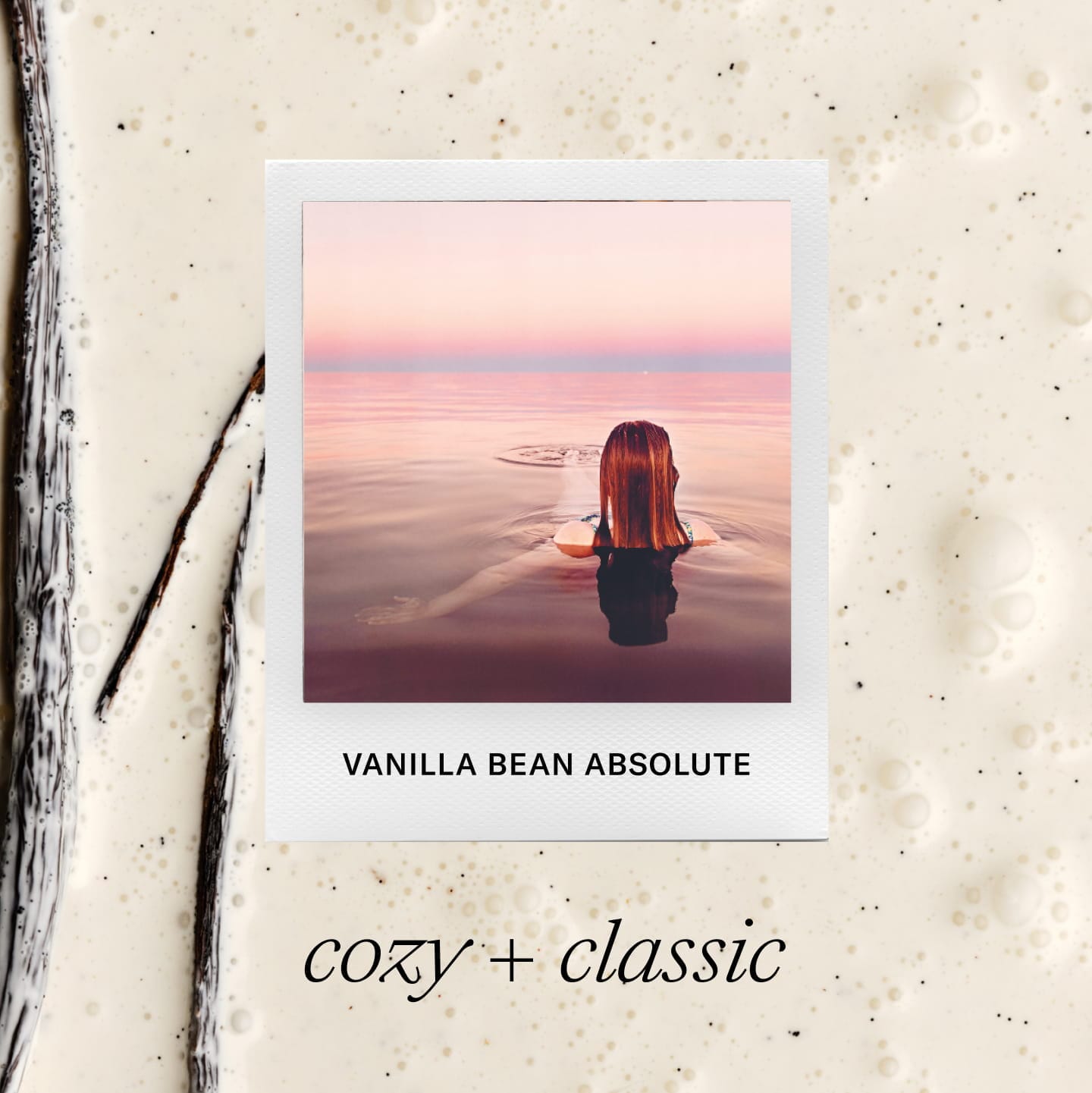 Vanilla Bean Absolute. Cozy + Classic