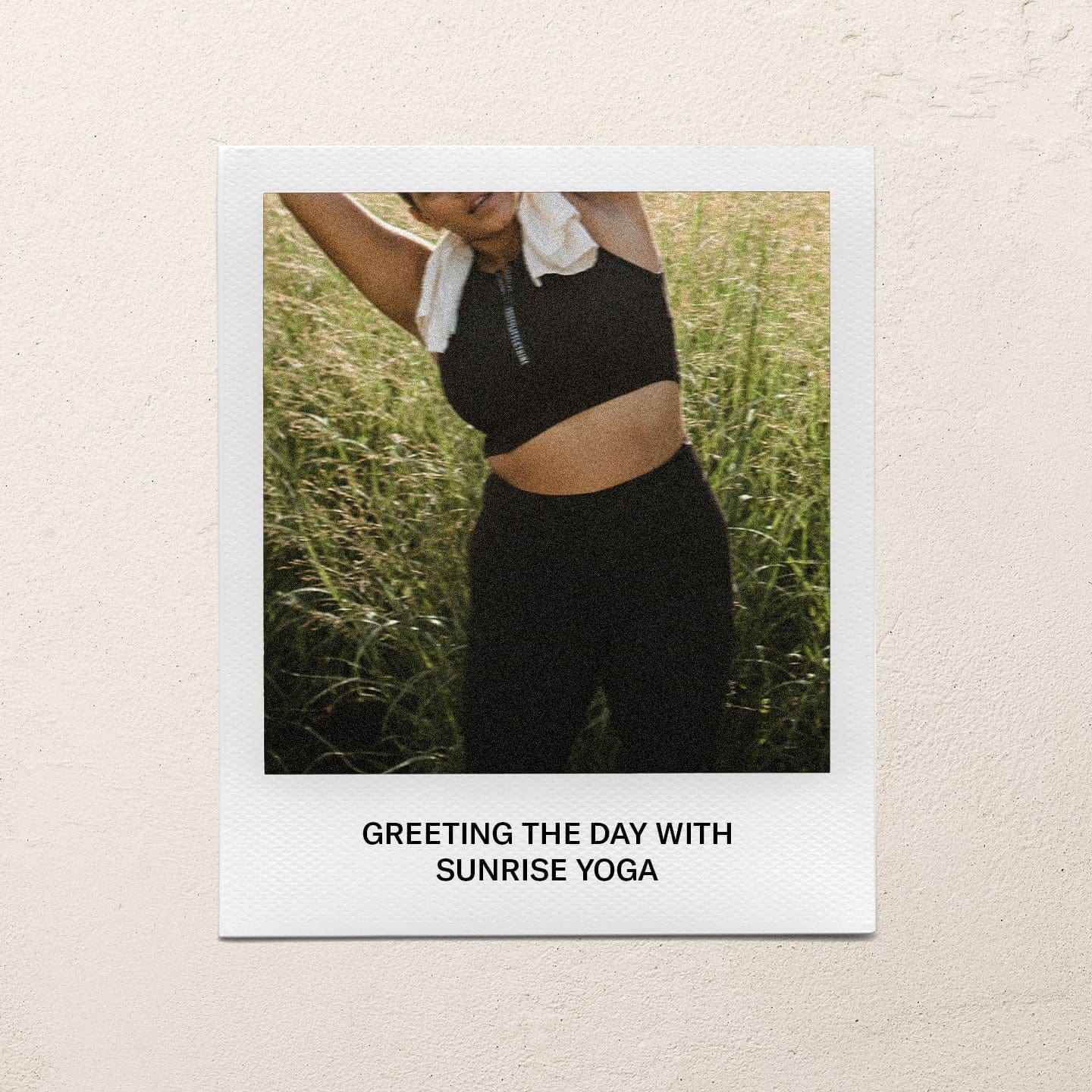 Greeting the day with sunrise yoga